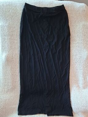 Casual Corner Black Maxi Skirt - Sleek Straight Silhouette
